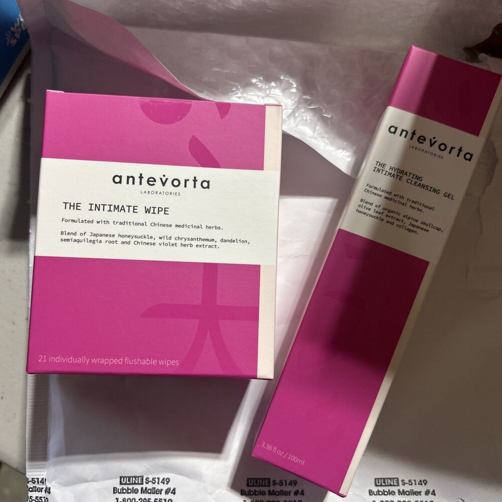 ANTEVORTA The Intimate Cleansing Gel and Wipes 2 Piece Set - Picture 2 of 2